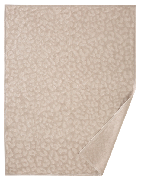 Biederlack Wohn- und Kuscheldecke 'Feel Leo' 150 x 200 cm Beige